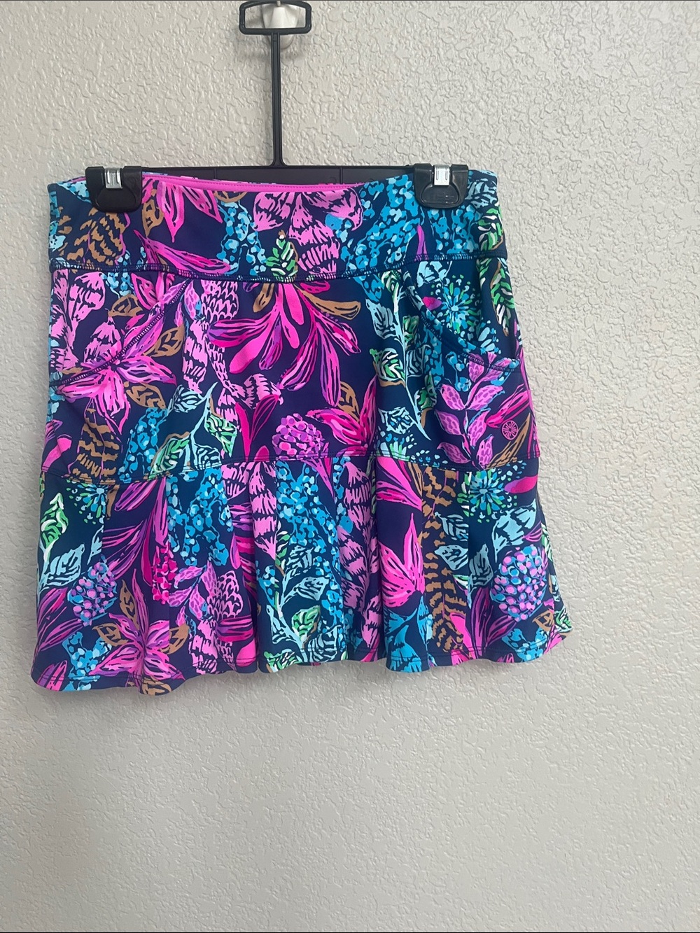 Lilly Pulitzer Luxletic Skirt Skort Aegean Navy Calypso Coast Bessie Size S